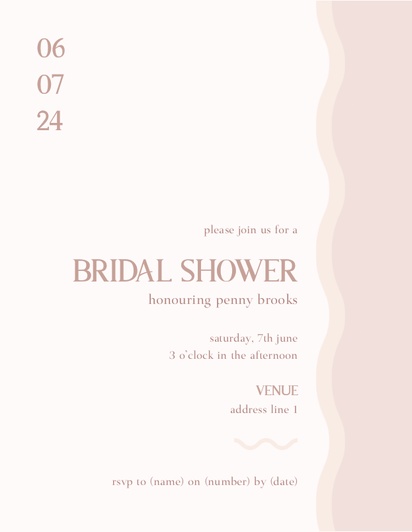 Design Preview for Design Gallery: Wedding Events Invitations and Announcements, Flat 10.7 x 13.9 cm
