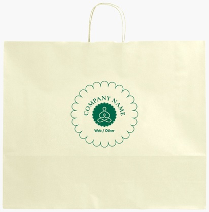 Design Preview for Design Gallery: Marketing & Communications Single-Colour Paper Bags, XL (54 x 14 x 45 cm)
