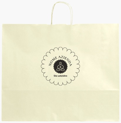 Anteprima design per Galleria di design: sacchetti di carta stampa monocolore per marketing e relazioni pubbliche, XL (54 x 14 x 45 cm)
