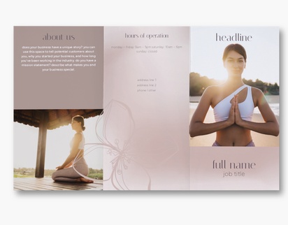Design Preview for Personal Training Custom Brochures Templates, 8.5" x 14" Tri-fold