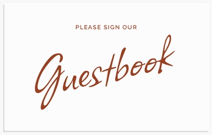 A guestbooksign guest book brown design for Traditional & Classic