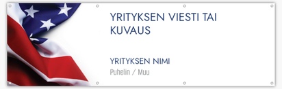 Mallin esikatselu Mallivalikoima: Laki & Politiikka Reikävinyylibanderollit, 76 x 244 cm