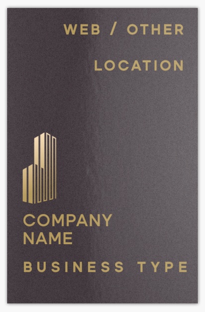 Design Preview for Design Gallery: Urban Planning Metallic Business Cards