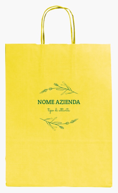 Anteprima design per Galleria di design: sacchetti di carta stampa monocolore per medicina olistica & alternativa, M (26 x 11 x 34.5 cm)