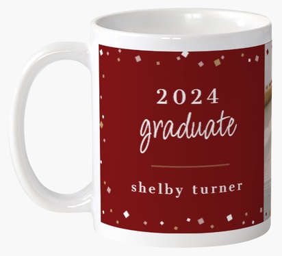 Design Preview for Design Gallery: Graduation Custom Mugs, Wrap-around