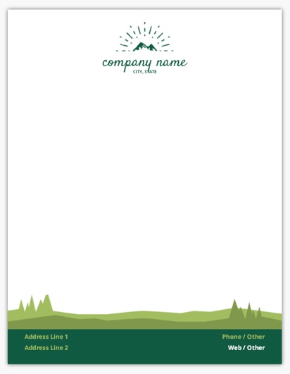 Design Preview for  Notepads Templates, 8.5" x 11"