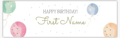 Design Preview for Design Gallery: Child Birthday Vinyl Banners, 76 x 244 cm