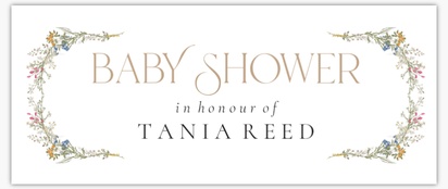 Design Preview for Design Gallery: Baby Shower Vinyl Banners, 76 x 183 cm