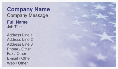 Design Preview for Design Gallery: Patriotic & Military Natural Textured Business Cards