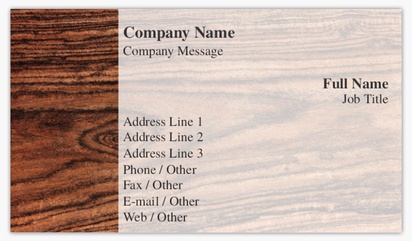 Design Preview for Fencing & Decks Ultra Thick Business Cards Templates