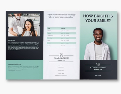 Design Preview for Design Gallery: Dentistry Custom Brochures, 8.5" x 14" Tri-fold