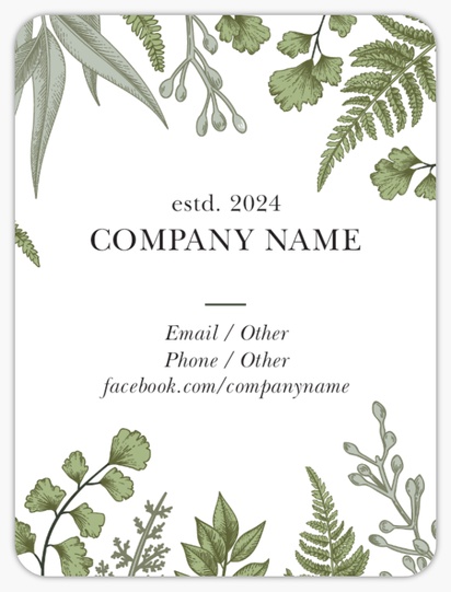 Design Preview for Templates for Beauty & Spa Product Labels , 10.2 x 7.6 cm Rounded Rectangle