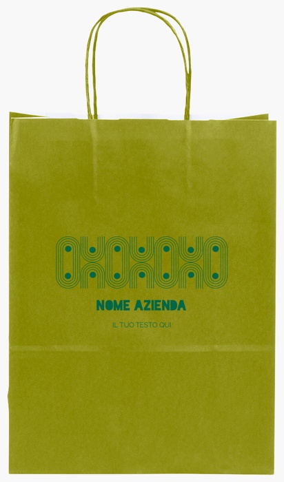Anteprima design per Galleria di design: sacchetti di carta stampa monocolore per arte e divertimenti, S (22 x 10 x 29 cm)
