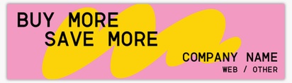 Design Preview for Design Gallery: Bold & Colourful Bumper Stickers, Rectangle - 7.6 x 27.9 cm