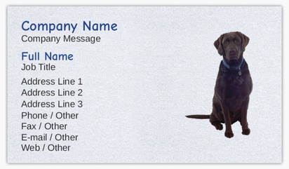 A chien marche chocolate labrador gray blue design for Animals & Pet Care