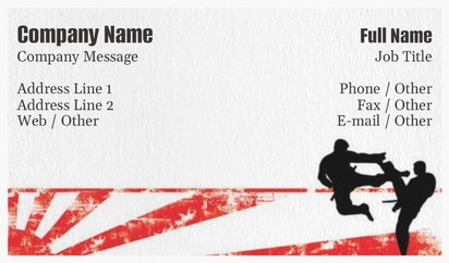 Design Preview for Design Gallery: Fitness Classes Natural Textured Business Cards