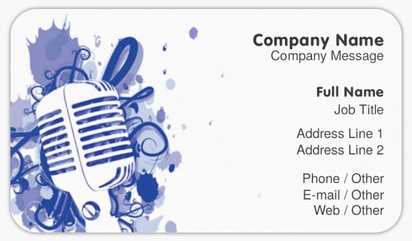 Design Preview for Movies & Film Rounded Corner Business Cards Templates, Standard (3.5" x 2")