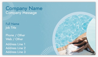 Design Preview for Pool & Spa Care Standard Business Cards Templates, Standard (3.5" x 2")