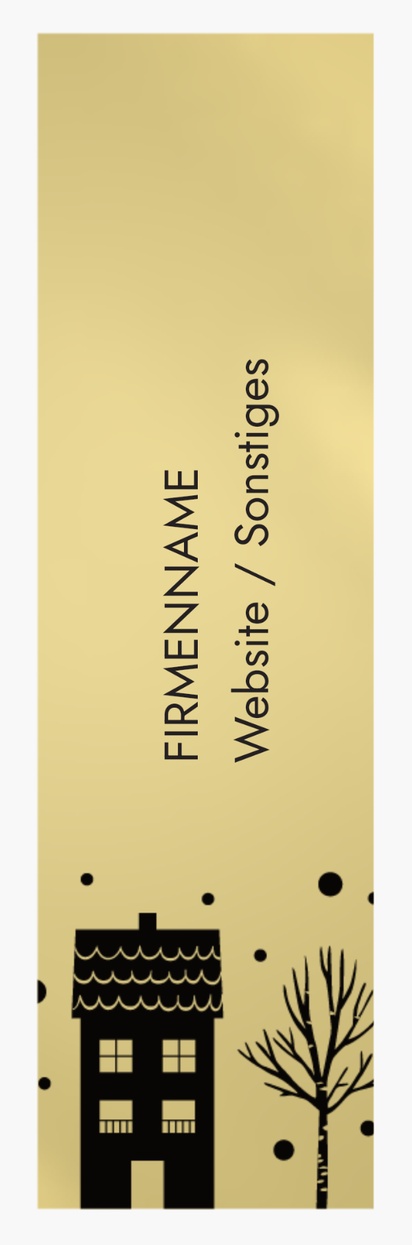 Designvorschau für Designgalerie: Etiketten auf Rolle Immobilien, Rechteck 7 x 2 cm Goldpapier