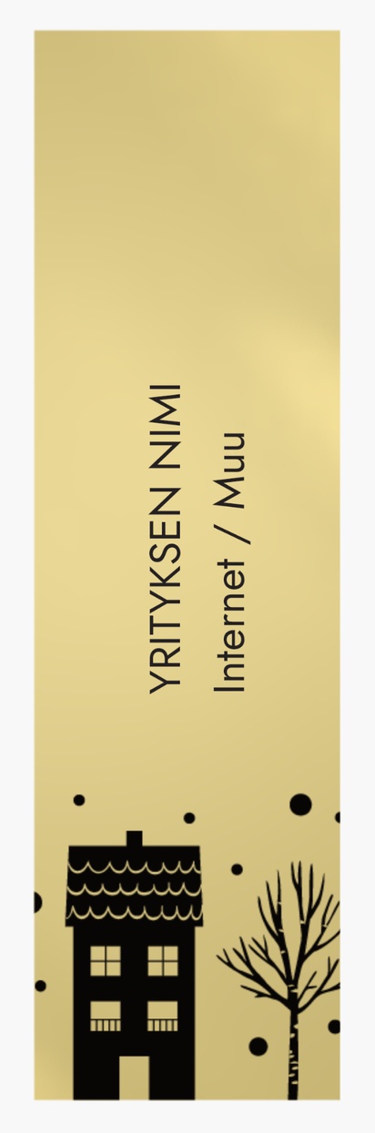 Mallin esikatselu Mallivalikoima: Kiinteistö Rullatarrat, Suorakulmio 7 x 2 cm Kullanvärinen paperi