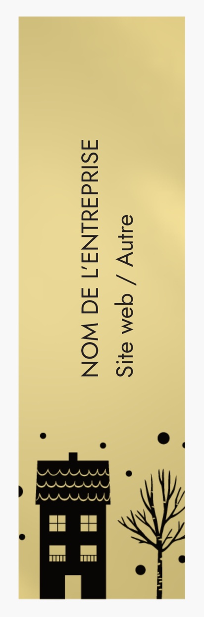 Aperçu du graphisme pour Galerie de modèles : Étiquettes en rouleau pour Voyages et hébergement, Rectangle 7 x 2 cm Papier doré