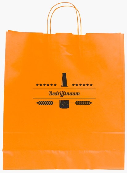 Voorvertoning ontwerp voor Ontwerpgalerij: Bars Effen kleur papieren tassen, L (36 x 12 x 41 cm)