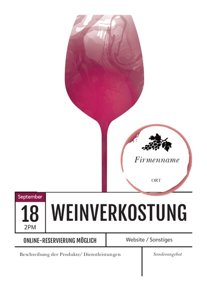 Designvorschau für Designgalerie: Posterdruck im Vorteilspack Bier, Wein & Spirituosen, A4 (210 x 297 mm)