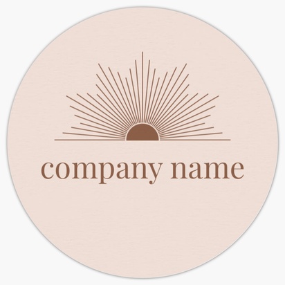 Design Preview for Design Gallery: Beauty & Spa Product Labels on Sheets, Circle 3.8 x 3.8 cm
