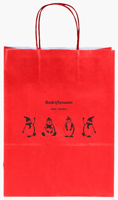 Voorvertoning ontwerp voor Ontwerpgalerij: Leuk en grappig Effen kleur papieren tassen, S (22 x 10 x 29 cm)