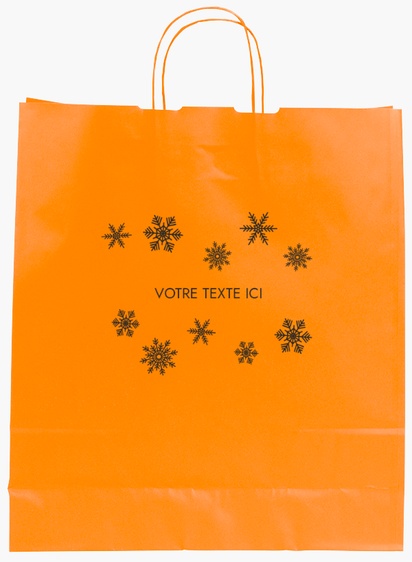 Aperçu du graphisme pour Galerie de modèles : sacs en papier impression monochrome pour traditionnel & classique, L (36 x 12 x 41 cm)