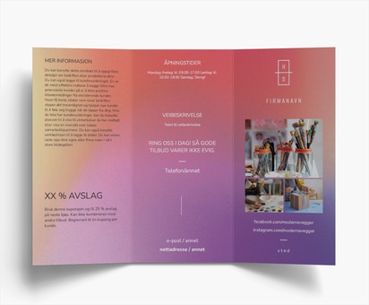 Forhåndsvisning av design for Designgalleri: Skriving og redigering Brosjyrer, 3-fløyet DL (99 x 210 mm)