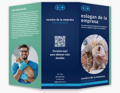 Un veterinario huella de pata diseño azul gris para Animales y mascotas