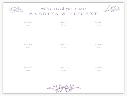 A wedding seating chart vintage romance white gray design for Type