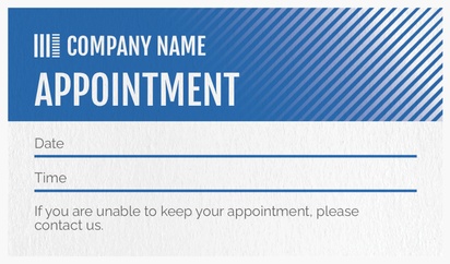 A legal appointment card blue design for Modern & Simple