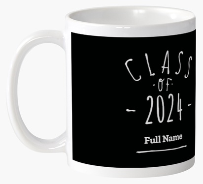 Design Preview for Design Gallery: Graduation Custom Mugs, Wrap-around