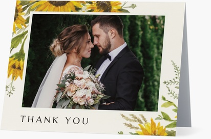 Design Preview for Thank You Cards: Examples and Templates, Folded 10.7 x 13.9 cm