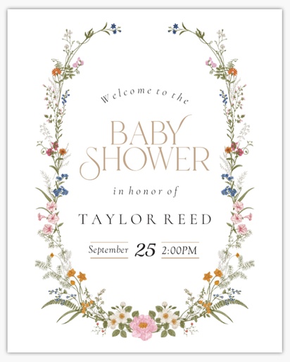 Design Preview for Baby Shower Posters Templates, 16" x 20"