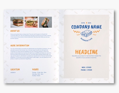 Design Preview for Bakeries Custom Brochures Templates, 11" x 17" Bi-fold