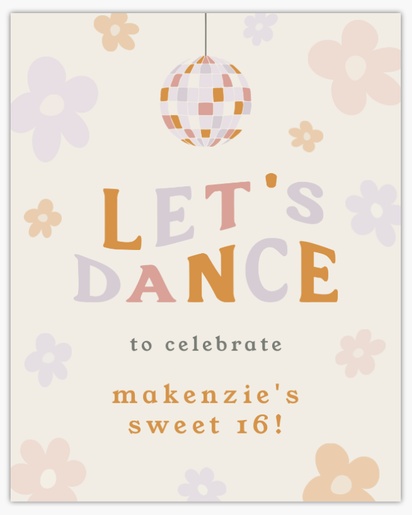Design Preview for Sweet 16 Posters Templates, 16" x 20"