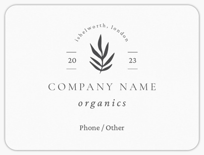 Design Preview for Design Gallery: Food & Beverage Product Labels on Sheets, Rounded Rectangle 10 x 7.5 cm