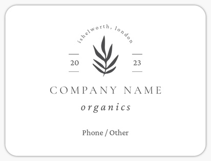 Design Preview for Design Gallery: Product Labels, 10.2 x 7.6 cm Rounded Rectangle