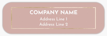 Design Preview for Design Gallery: Tanning Salons Return Address Labels