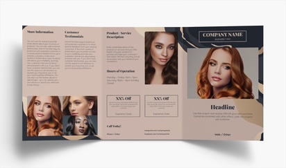 Design Preview for Design Gallery: Hair Salons Folded Leaflets, Tri-fold A5 (148 x 210 mm)