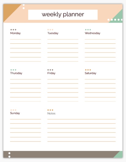 Design Preview for Bold & Colorful Notepads Templates, 8.5" x 11"