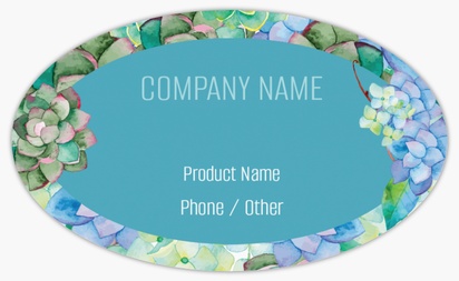 Design Preview for Design Gallery: Health & Wellness Roll Labels, Oval 12.5 x 7.5 cm White Paper
