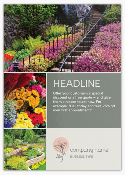 Design Preview for Design Gallery: Landscaping & Gardening Flyers & Leaflets,  No Fold/Flyer A6 (105 x 148 mm)