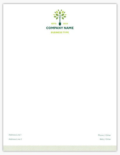 Design Preview for Landscaping & Gardening Notepads Templates, 8.5" x 11"