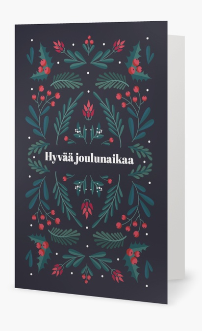 Mallin esikatselu Mallivalikoima: Yritykset Joulukortit, 18.2 x 11.7 cm  Taitettu