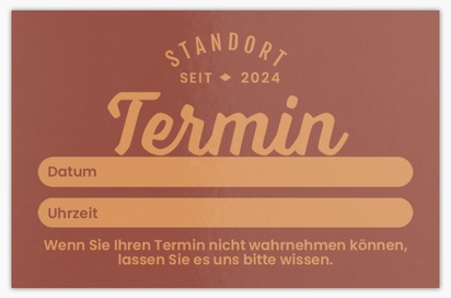 Designvorschau für Designgalerie: Extradicke Visitenkarten Retro, Standard (85 x 55 mm)