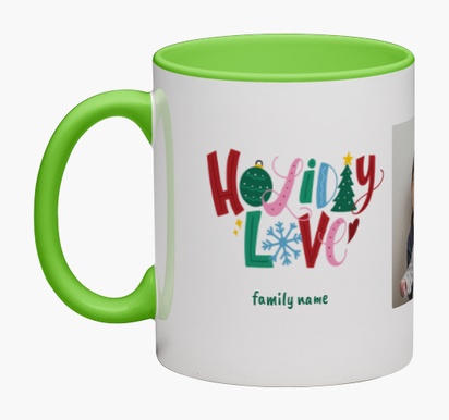 Design Preview for Templates for Seasonal Personalised Mugs , Wrap-around